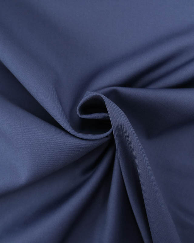 Sergé Twill Polyviscose bleu indigo